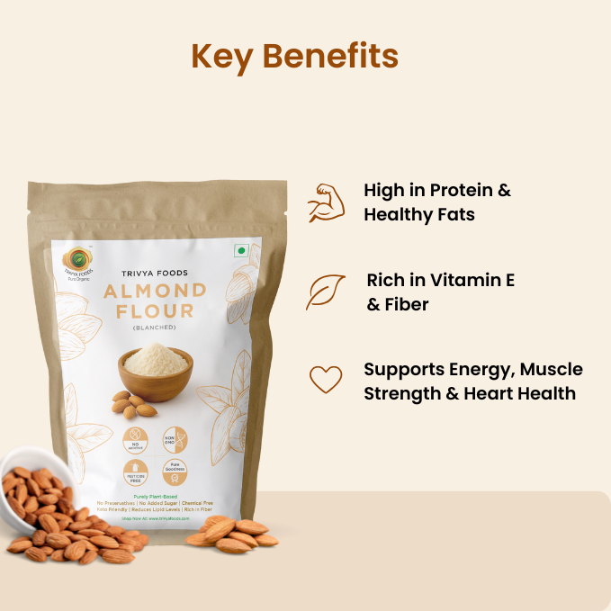 High protein almond flour rich in vitamin E fiber keto friendly baking flour