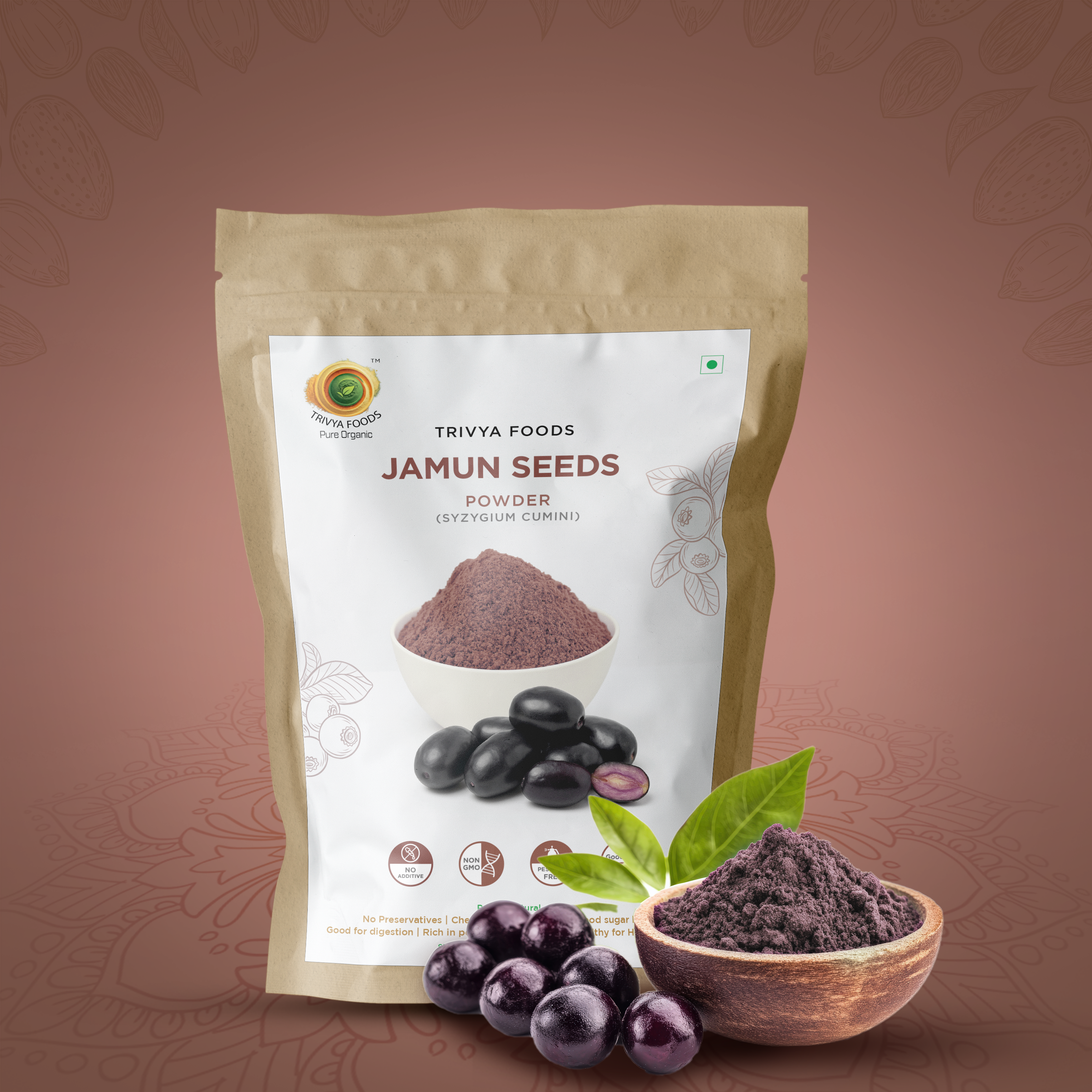 Jamun Seed Powder | Natural Herbal Supplement for Diabetes Care, Digestion & Immunity