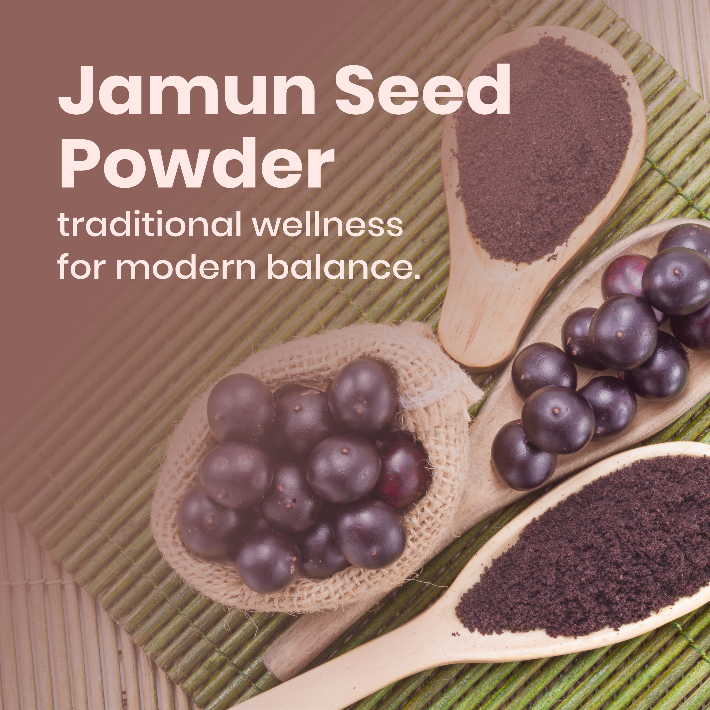 Jamun Seed Powder | Natural Herbal Supplement for Diabetes Care, Digestion & Immunity