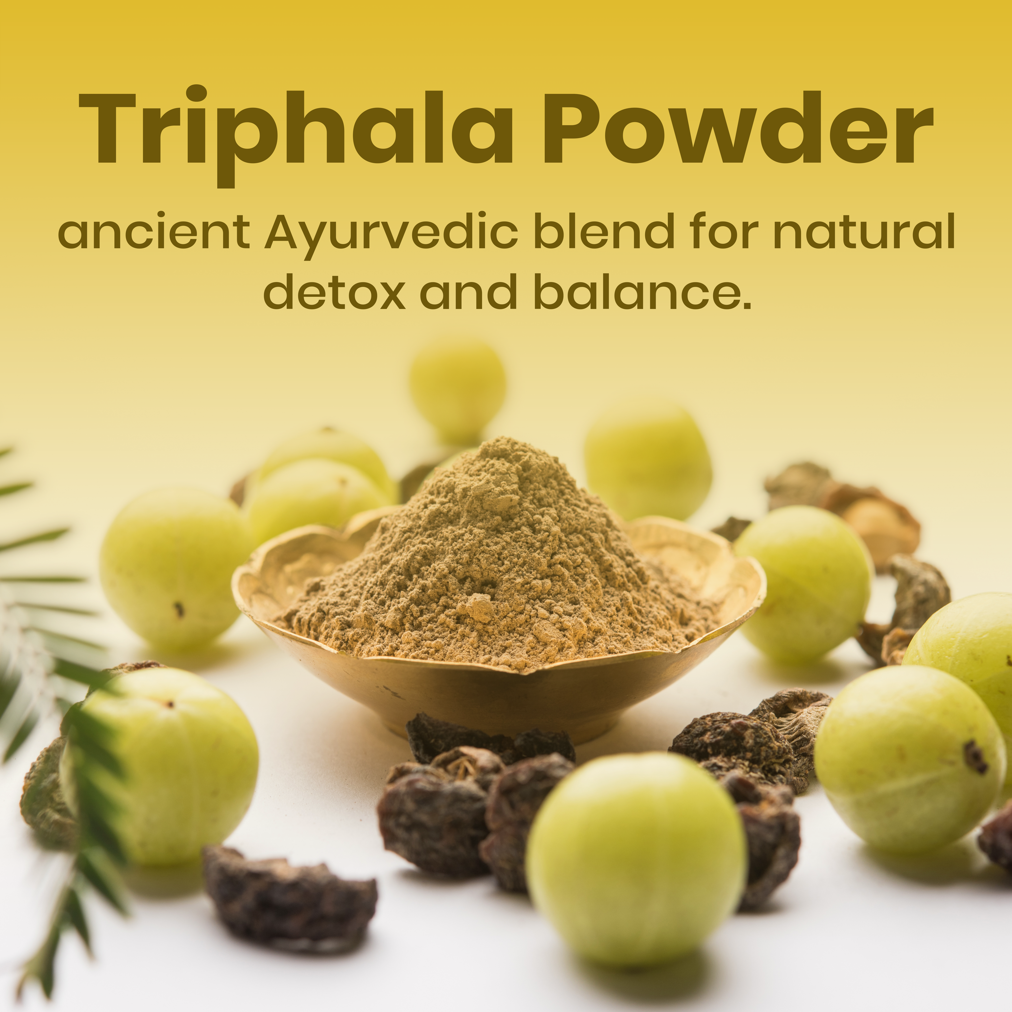 Triphala Powder | Herbal Digestive Cleanser & Natural Detox | Rich in Antioxidants & Ayurvedic Wellness