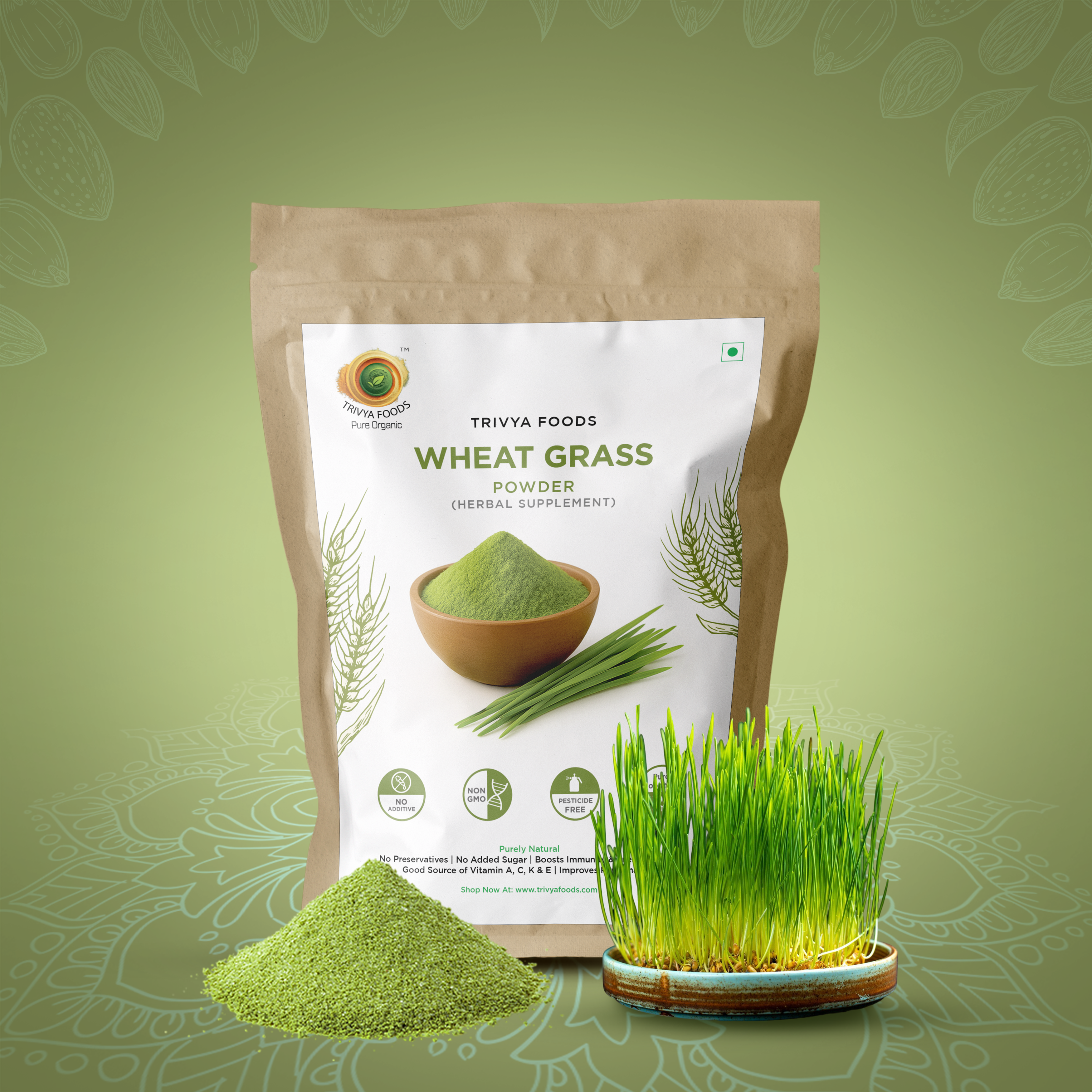 Wheat Grass Powder | Natural Detox, Energy & Immunity Booster